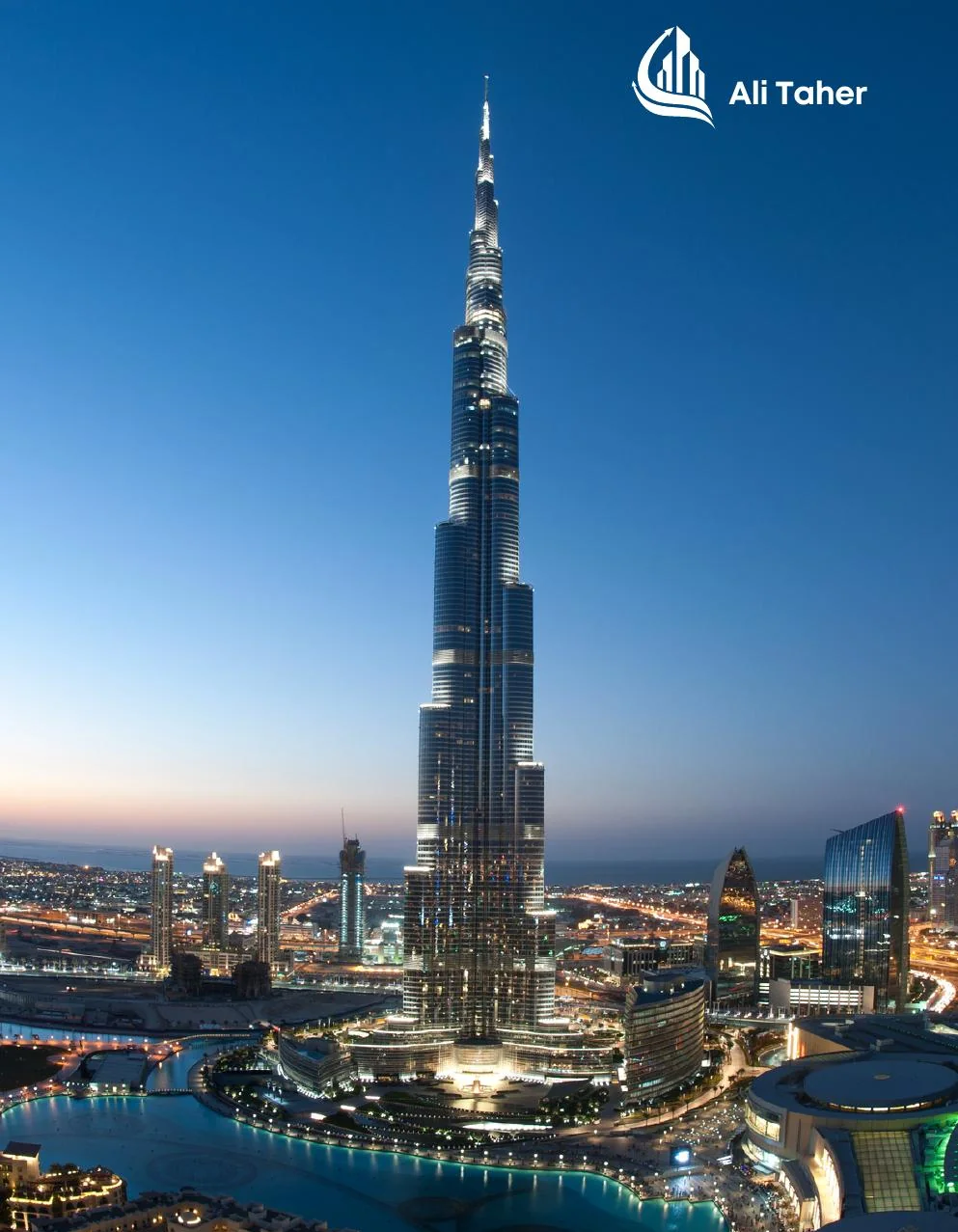 Burj Khalifa at night