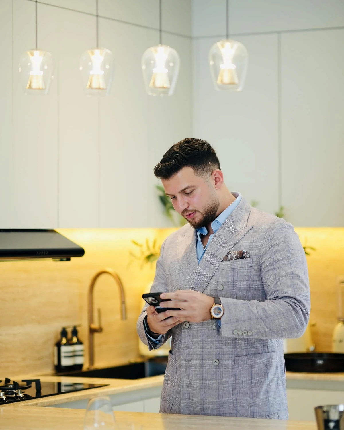 Ali Taher in a modern kitchen